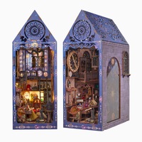 DIY Cottage Magic Research Society – Modèle de support de livre en bois 3D fait main à assembler, jouet de construction pour garçons et filles de plus de 14 ans