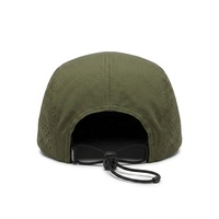 Service OEM ODM – Casquette de baseball technique 5 panneaux en nylon perforé découpé au laser, respirante, avec cordon élastique, pour activités de plein air haut de gamme