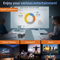 YDH-A10Pro 2026 Proyektor LED 4K 600 Lumen 720P Android 11 BT5.2 Auto-fokus RK3326 2.69"D Proyektor Dalam Ruangan untuk Home Theater