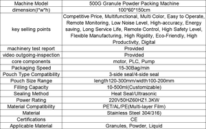 Electric Automatic Food Grade Stainless Steel Auger Filler Wheat Starch Tapioca Powder Bag Zipper Fill Seal Pouch Doypack - Product Image 2