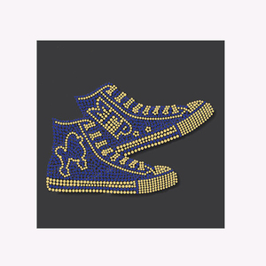Motivo Termoadesivo Personalizzato per <span class=keywords><strong>Scarpe</strong></span> con Strass, Stile Sorority Delta AKA Zeta Sigma Iota, per Vestiti e Magliette - Product Image 4