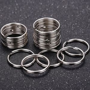 พวงกุญแจวงกลมเหล็กชุบนิกเกิลแบบวงแหวนสำหรับทำพวงกุญแจ DIY - Product Image 2