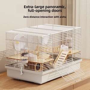 Camera doppia di lusso gabbia criceto ABS & filo rivestito di polvere Extra Large interno piccola casa per <span class=keywords><strong>animali</strong></span> domestici - Product Image 4