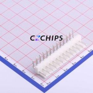 HX39601-13WAG Wire-to-Board Pin Header Bent Lead Through Hole,P=3.96mm Connector 1x13P 3.96mm Right Angle Insert VH - Product Image 1