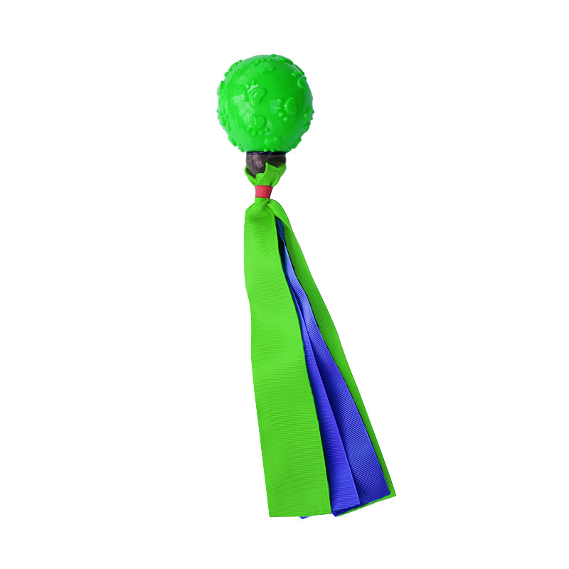 Boule de ruban vert