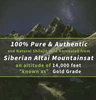 Vente chaude Étiquettes Privées Personnalisées Pur Naturel Himalaya Shilajit Résine pour 30g/50g Par Bouteille