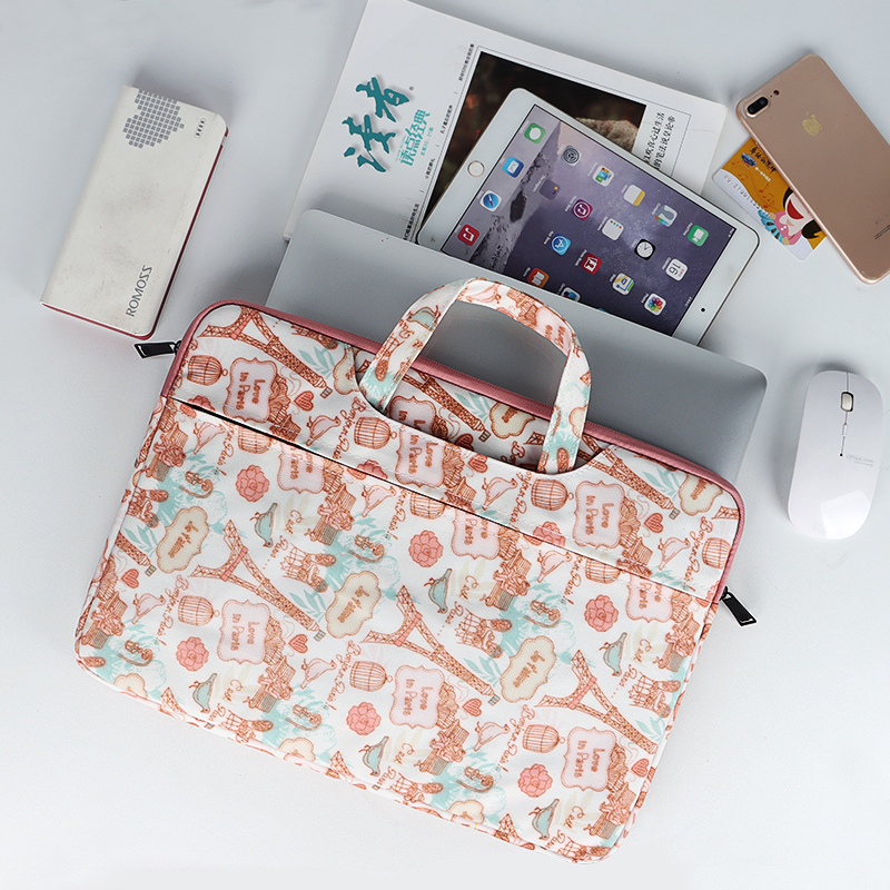Женская водонепроницаемая сумка для ноутбука с принтом, прочная тканевая вместительная качественная сумочка для ноутбука hp, apple, macbook air