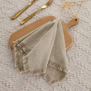 Wedding Cloth Napkins Cotton Linen Dinner Kitchen <strong>Tea</strong> <strong>Towels</strong> Table Design Mat Christmas Decoration - Product Image 2