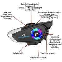 Nouveau BK pour casque de moto avec suppression du bruit et étanche, autonomie extra longue, ajustement universel, installation séparée