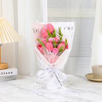 Cadeaux Idéaux pour la Fête des Mères, Cadeau Romantique, Fleur de Savon Artificielle comme Cadeau pour les Femmes, Fleurs pour la Saint-Valentin, Rose