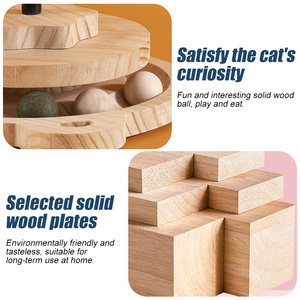 Hot Selling <strong>Funny</strong> Roller Pet <strong>Cat</strong> Toy Interactive Turntable Kitten Toy Spring-Loaded Leaky Food <strong>Cat</strong> Toy - Product Image 5