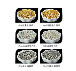 Wholesale Crystal Natural Crystals Single Claw Rhinestone Bulk Sew On Rhinestone For Jewelry Tiara Wedding Dress Making