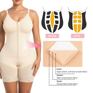 Đồ định hình sau sinh liền mạch bán buôn cho nữ, nâng mông, bó sát, <span class=keywords><strong>size</strong></span> lớn, kiểu dáng toàn thân, tạo hình cơ thể - Product Image 2