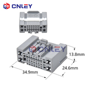 Conector Eléctrico Automotriz Gris de 28 Pines, Carcasa de Enchufe Macho y Hembra Sin Sellar, Conector Eléctrico para ECU de Automóvil, para Cableado de Automóviles