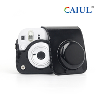 Penjualan terlaris ransel kamera tas PU dengan tali dapat diatur untuk Instax kamera Mini 12
