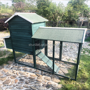 โรงเรือนเลี้ยงไก่ SDC012-Green Eco-Friendly Luxury Hen House Run ขนาดใหญ่ ทำจากไม้ พร้อมลายพิมพ์ สำหรับลูกไก่ทุกช่วงฤดู - Product Image 5