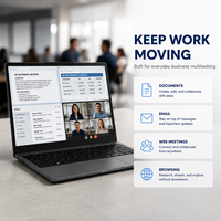 Nouvel ordinateur portable 14 pouces Intel Core I3-7100U 16 Go de RAM 512 Go de SSD Écran FHD 1920x1080 Windows 11 Business Office Notebook PC