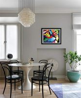 Kit de peinture par numéros SONGWOO ART Chat coloré pour enfants et adultes débutants, peinture sur toile par numéros