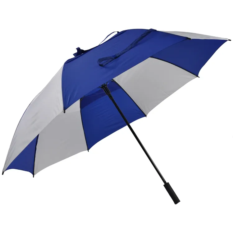 Factory Wholesale Personality Auto Open Vented Double Canopy Golf Umbrella