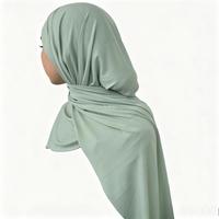 Nouveau Turban Femme Couleur Unie Personnalisé en Polyester, Voile Malaisien à Deux Boutons et Lacets, Burkini en Nylon Spandex