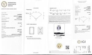 Diamant de laboratoire cultivé CVD de haute qualité, taille émeraude 0,62 ct, clarté VVS2, certifié IGI, vente en gros - Product Image 4