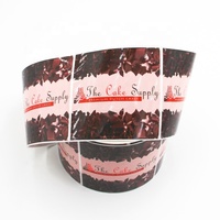 Autocollants imprimés sur mesure, étiquettes imperméables, autocollants en vinyle brillant, rouleau d'autocollants adhésifs, étiquettes pour emballages alimentaires, pour boîte en plastique de gâteau au chocolat