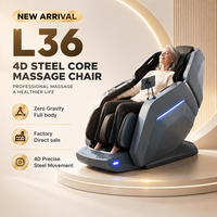 Fauteuil de massage électrique de luxe 4D à gravité zéro pour le corps entier
