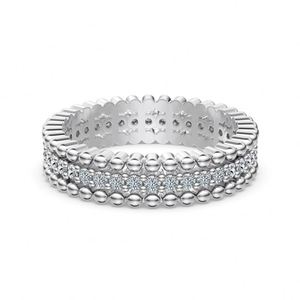 Dylam High Jewel Fine Fashion 925 <b>Sterling</b> <b>Silver</b> <b>Eternity</b> Band D Color VVS1 Moissanite Stones Engagement Wedding <b>Rings</b> <b>Ring</b> - Product Image 1