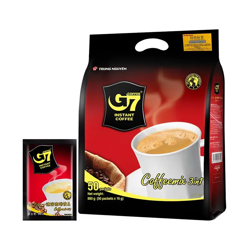 G7 Koffie Mix 3 In 1 Premium Instant Premix Hoge Kwaliteit Oplosbare Cafe Koffie