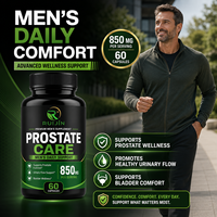 Capsules de Soin de la Prostate Marque Blanche : Palmier Nain, Pygeum, Zinc, Sélénium – Soutien Urinaire et de la Vessie pour la Santé Masculine – 60 Capsules OEM