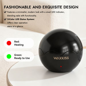 Kit de machine à cire pour l'épilation des oreilles et des lèvres avec logo personnalisé Ensemble de chauffe-cire dépilatoire au design breveté, chargement USB - Product Image 3