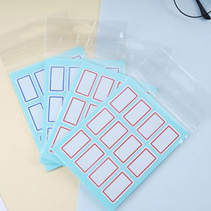 Étiquette d'autocollant de ligne vierge de nom de prix adhésif simple face manuscrite de couleur bon marché pour la <span class=keywords><strong>marque</strong></span> de bureau et d'école - Product Image 3