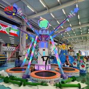 Trampolín Grand Bungee Trampolín 5 Personas Precio Gran equipo de entretenimiento al aire libre Toboganes Trampolín de <span class=keywords><strong>piso</strong></span> <span class=keywords><strong>en</strong></span> venta - Product Image 1