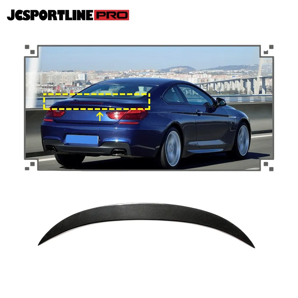 Para BMW 640i 650i F13 M6/F06 Gran Coupe 12 + Rear Spoiler Asa De Fibra De Carbono Guarnição