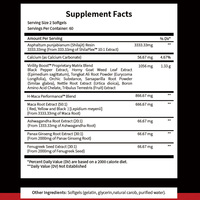 Capsules de soutien vitalité quotidienne pour hommes OEM ODM 1500mg – Mélange concentré d'extraits végétaux pour aider à maintenir les performances sportives