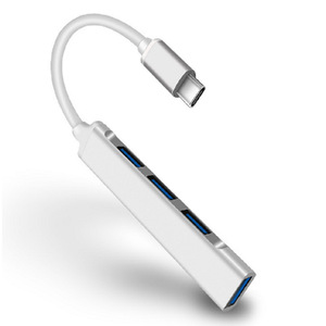 Type <b>C</b> <b>Hub</b> 4 Port USB 3.0 Aluminum Alloy Splitter For Computer Laptop Expansion - Product Image 3