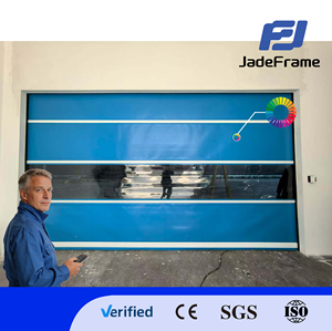 <span class=keywords><strong>Puerta</strong></span> Interior Eléctrica de Apertura Lateral de Alta Velocidad, Moderna, Resistente al Viento, de Acero Inoxidable y PVC, para Granjas, Almacenes, Talleres y Supermercados - Product Image 1