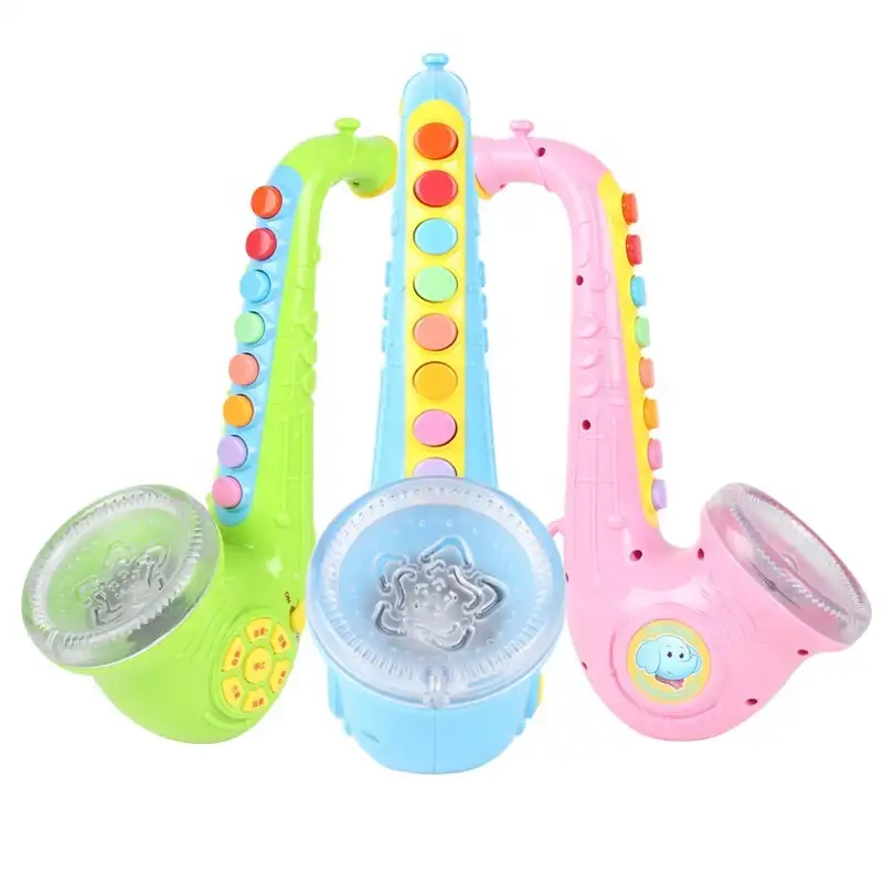 Hoge Kwaliteit Plastic Elektronische Speelgoed Muziekinstrument Voor Kids Baby Kinderen Peuter Baby Kerst Educatief Saxofoon Speelgoed