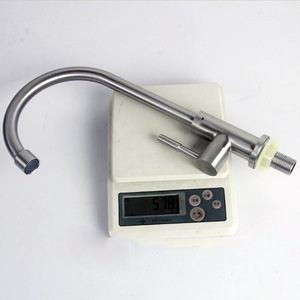 Grifo para Fregadero de Cocina, Acero Inoxidable 304, Monomando, Acabado Cepillado, Montaje en Encimera, Diseño Minimalista, Fácil Instalación - Product Image 4