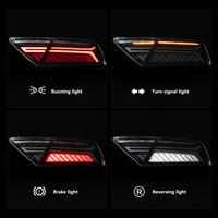 Feux arrière à LED BK avec lentille rouge pour Audi A7 C7 2011-2014 Facelift, clignotants séquentiels, Plug and Play, Neuf