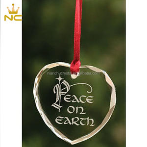 Adornos de cristal de primera comunión con corazón - Product Image 5