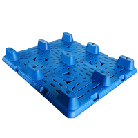 Heavy Duty neuf pieds Single Face Euro Palettes 4-Way Entrée Soufflage En Plastique Léger HDPE PP pour Entrepôt Logistique De Stockage