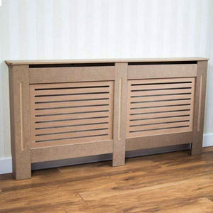 China <strong>Cheap</strong> UK Hot Sell Unpainted MDF Large Size <strong>Radiator</strong> <strong>Cover</strong> Traditional Heating Cabinet Free Sample - Product Image 2