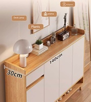 Meuble à chaussures simple et moderne en bois et aluminium, grande capacité, solution de rangement économique pour la maison, entrée, salon, petit format