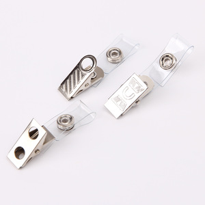 Porte-badge en PVC transparent de grande taille, porte-badge de travail, pince à badge polyvalente - Product Image 4