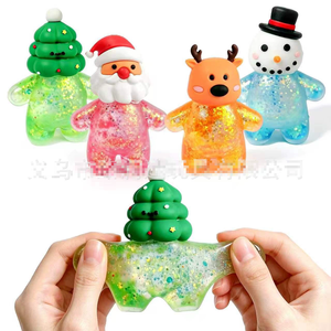 Nouveau jouet anti-stress en maltose à presser, Père Noël et Bonhomme de neige, vente en gros d'usine - Product Image 3