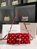 Sac à main double poignée pour femme, nouveau design, rouge vif, fabriqué en usine - Collection 2026, tendance, haut de gamme, design luxueux