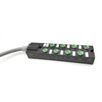 Caja de Conexiones Inteligente IP67 M8 de 8 Vías con Indicador LED, 24V AC/DC 4A, Cables PUR/PVC - Modelo SVLEC 980823