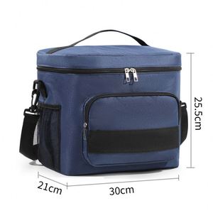 Eco-friendly Reusable Insulated 600D Oxford Modern Lunch Bag Silk Screen Printed Custom <b>Logo</b> Durable Promotional Gift - Product Image 2