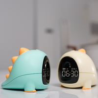 Réveil-lampe de nuit portable rechargeable en silicone pour chambre d'enfant